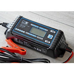 Mikroprocesorowa Ładowarka MW POWER 8A -1A/4A/8A 12V/24V 10-etapowa z odsiarczaniem iP65